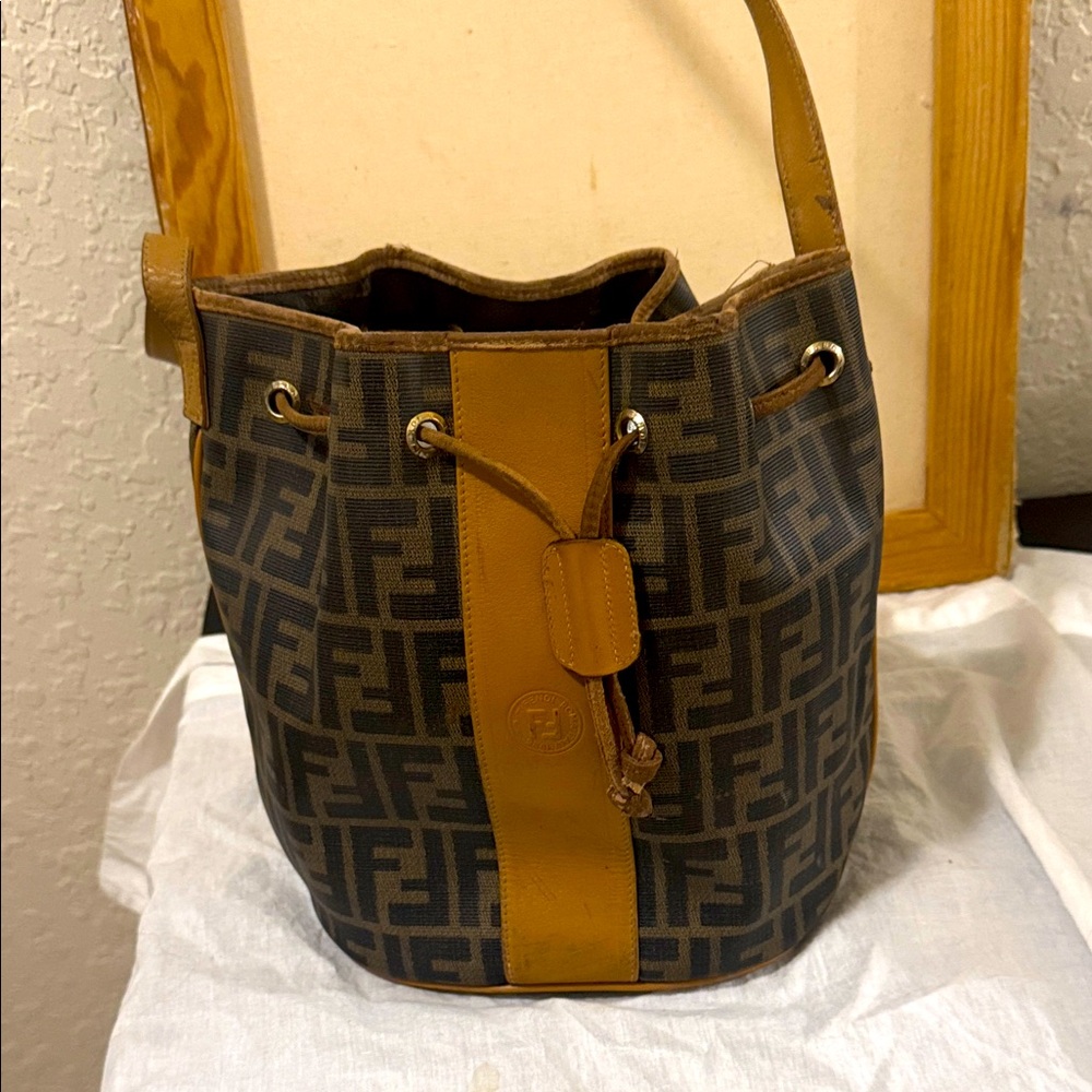 Fendi Black and Brown Tote
